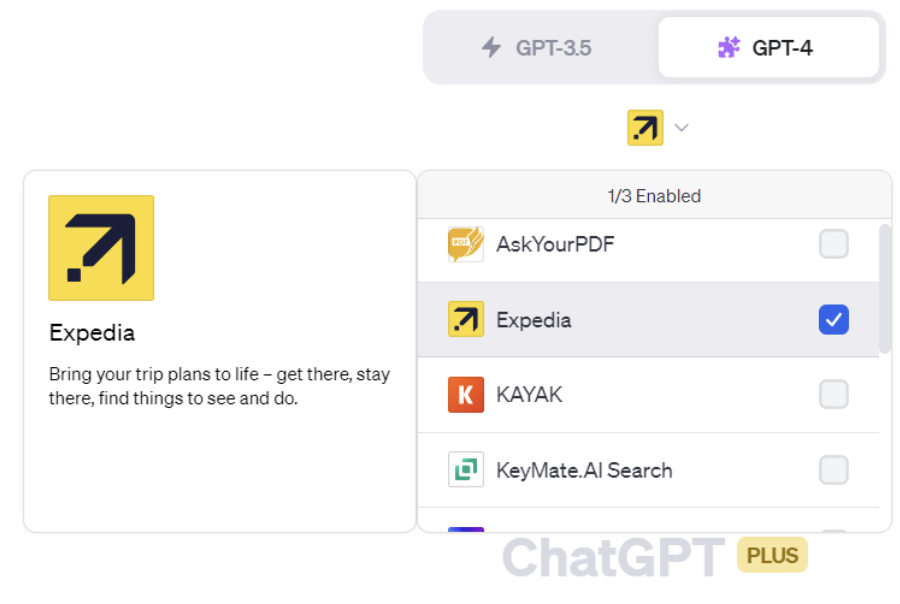 Mire jók és miért érdemes használni a ChatGPT pluginokat - Harmadik rész: Expedia; Kayak bemutatása